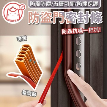 門縫隔音防風條 門窗密封條 可撕多層密封 可撕 可剪裁 自待背膠 防蟲防塵靜音不漏風 門窗適用 台灣現貨 隔日出貨