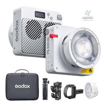 Godox ML100Bi Kit1 袖珍 LED 攝像燈 120W 雙色攝影補光燈 2800K-6500K CRI97