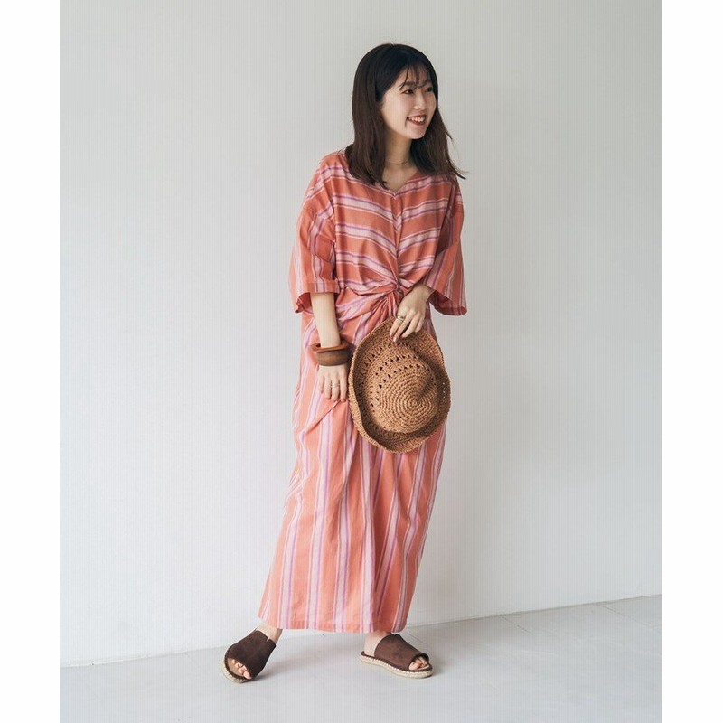 コーエン 2wayバックツイストストライプワンピース レディース Sherbet Medium Coen 通販 Lineポイント最大get Lineショッピング