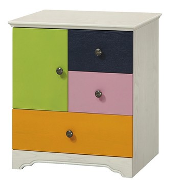 AS DESIGN雅司家具-愛四色豆三斗櫃60*40*67cm