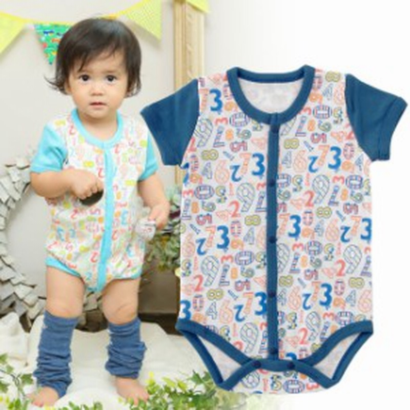 ベビー服 赤ちゃん 服 ベビー ロンパース 男の子 お出かけ 60 70 80 90 ポップロゴ半袖前開きロンパース 16ss 通販 Lineポイント最大3 0 Get Lineショッピング