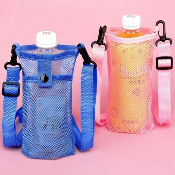 9號倉庫 杯套  網格保溫杯杯套旅行便攜簡約可斜跨水杯保護套通用水杯套斜挎