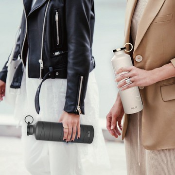 【情人節禮物】EQUA 歐洲極簡奢華保溫瓶-680ml-茶花米/時軌黑