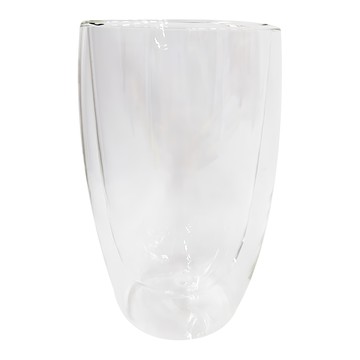 Caldo 卡朵生活 輕美學雙層隔熱玻璃水杯  透明色  1個