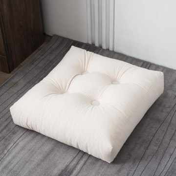 燈芯絨方形坐墊加厚椅子墊居家餐椅凳保暖隔涼墊辦公室蒲團墊子