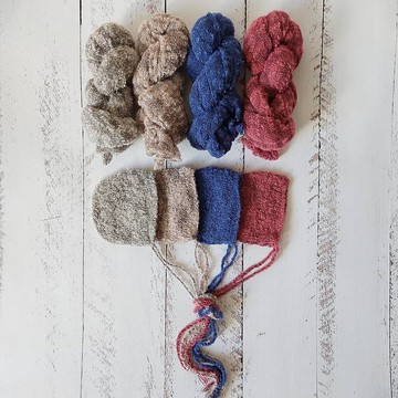 新生兒針織裹身，男孩女孩照片道具。紋理毛圈包