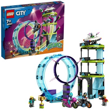 LEGO 樂高城市系列 終極特技摩托車手挑戰組 60361 7+  1盒