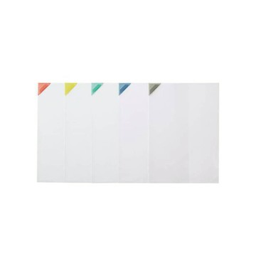 【KING JIM】NANAMEKURI 三角插入式 L型薄款文件夾 5入組 (880-5A)