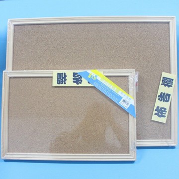 鐵人 雙面 軟木佈告欄 30cm x 45cm 台灣製/一個入(定330) 松木原木框軟木公佈欄-光W15