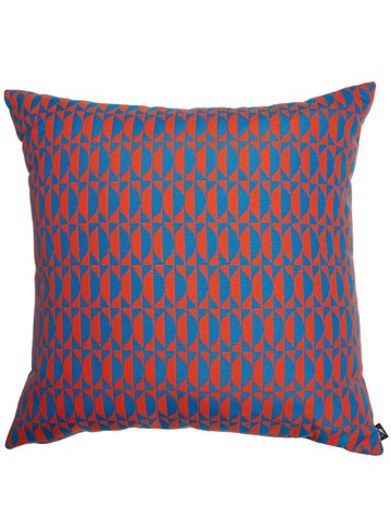 Fornasetti - Losanghe two-tone cushion - unisex - Acrylic - One Size - Red