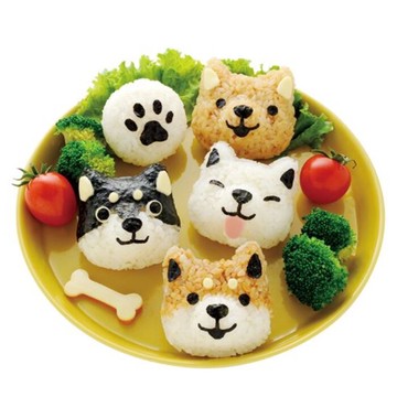 [Hare.D]狗狗造型飯糰模具 DIY飯糰 便當 露營 野餐 飯糰模型 日式便當 親子 米飯 柴犬 哈士奇 秋田 蛋模具 吐司壓模