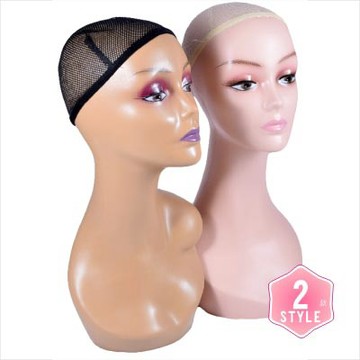 專用假髮展示模特兒-連體式(2色) [46403]◇美容美髮美甲新秘專業材料◇