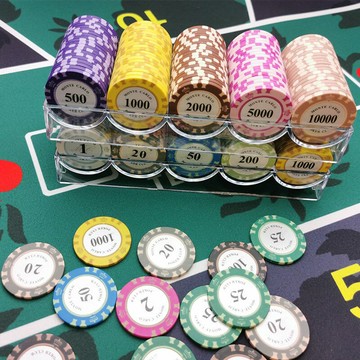 打麻將錢家用的百家樂籌碼代幣水晶棋牌室澳門碼子德州撲克牌套裝