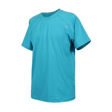 HODARLA 男無懼輕彈短袖T恤-台灣製 親膚 吸濕排汗 機能服 3174431 湖水藍