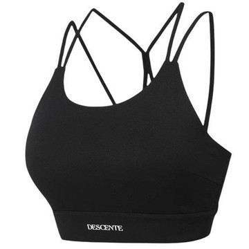 Descente 迪桑特 運動內衣 女裝 可拆式襯墊 黑【運動世界】DS25SSW590299