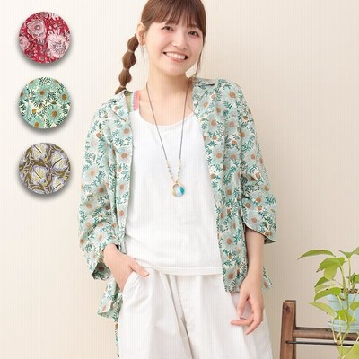TMC 【Shanti Shanti】シャツ ディンティブロック r400