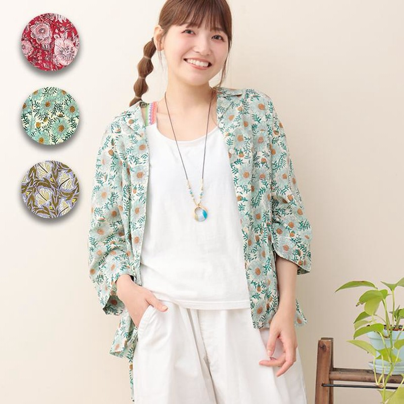 TMC 【Shanti Shanti】シャツ ピーコックエンブ Shanti Shanti】プルオーバー ピーコックエンブ | トモ