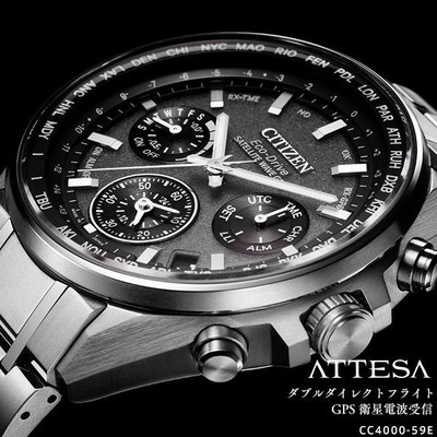 シチズン　アテッサ　GPS衛星電波　光発電　CC4000-59E シチズン アテッサ CC4000-59E チタン エコドライブ ソーラー