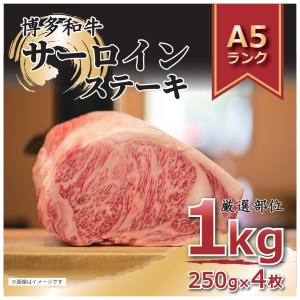 博多和牛サーロインステーキセット 1kg（250ｇ×4枚）