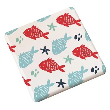 收納王妃 自創款珪藻土杯墊3入組  10 x 10 x 0.9cm  顏色隨機  1組