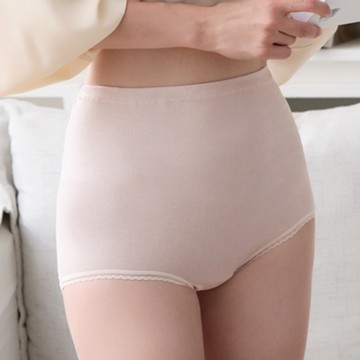 金華歌爾-快樂伙伴 M-3L高腰三角褲(藕粉) IS2901LU