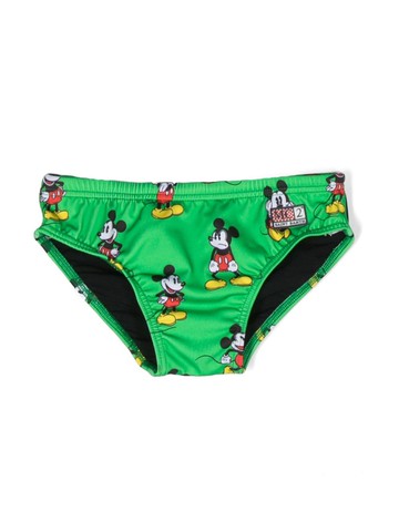 MC2 Saint Barth Kids - fish-print swim trunks - kids - Polyester/Polyester/Elastane/Elastane - 8 yrs - Green