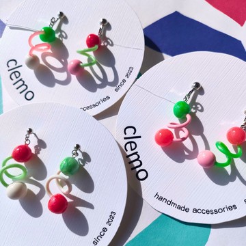 Tamakuru Tamu 草莓【耳環/耳夾】