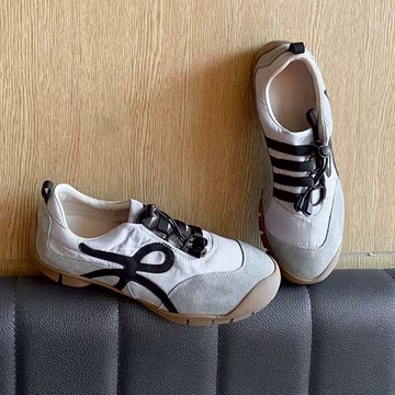 獨特綁帶 拼色休閒鞋067414