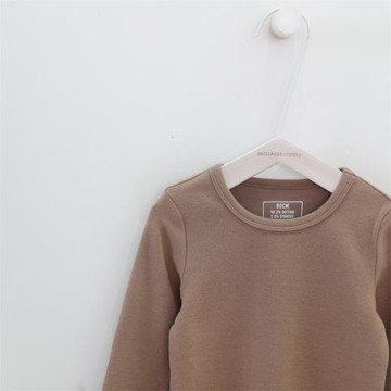 兒童純棉打底衫春秋內搭寶寶秋衣男女童圓領上衣中大童長袖T恤黑