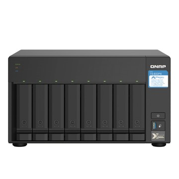 QNAP TS-832PX-4G NAS (8Bay/ARM/4G/10GbE) 網路儲存伺服器 (不含硬碟)