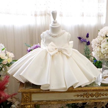 女童生日公主裙花童蓬蓬紗兒童禮服鋼琴演出服小女孩周歲百天婚紗