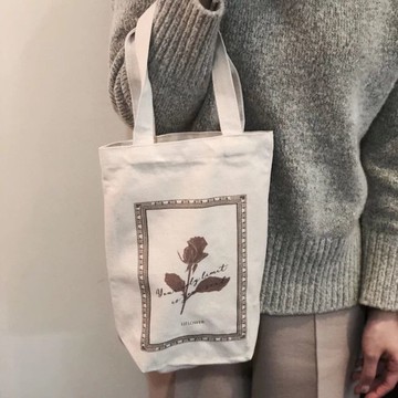 【Flower Plus】復古乾燥玫瑰手提袋
