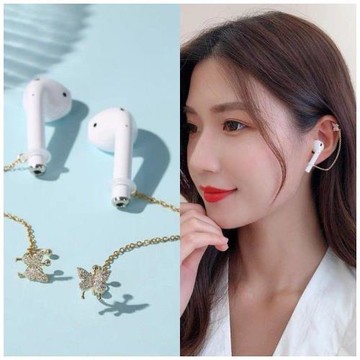 2025新款無耳洞藍牙耳機防丟耳骨夾女生無線耳機防掉保護套耳機鏈