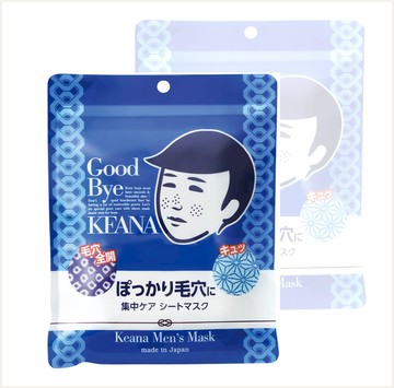 潼漾小舖 日本 石澤研究所 毛穴撫子 男子專用零毛孔面膜 10枚入