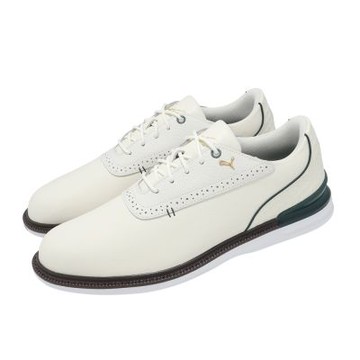 Puma 高爾夫球鞋 AP Avant 2 男鞋 聯名 防潑水 米白 無釘 緩震 313208-01