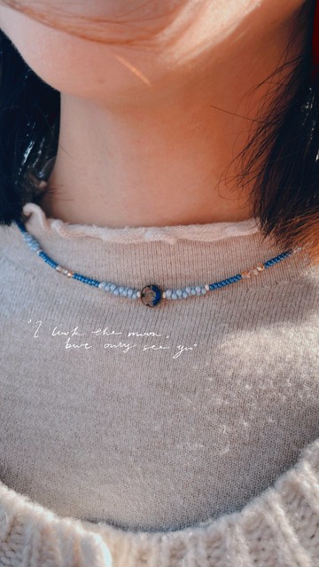 晨曦 || 復古串珠頸鏈 日系項鍊 鎖骨鏈