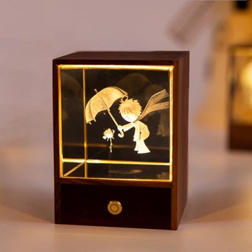 小王子臥室床頭小夜燈睡眠臺燈生日圣誕節氛圍高級感顏值創意禮物