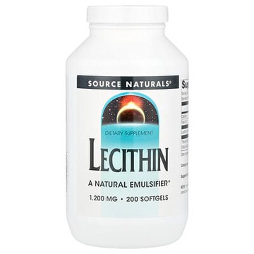 Source Naturals, 卵磷脂，1200 毫克，200 粒軟凝膠