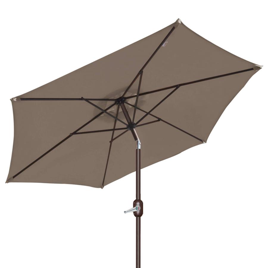 Strong Camel 8' (2.5m) Parasol New Patio Garden Umbrella Sunshade Market Outdoor-Taupe Color (38mm Aluminium Pole)