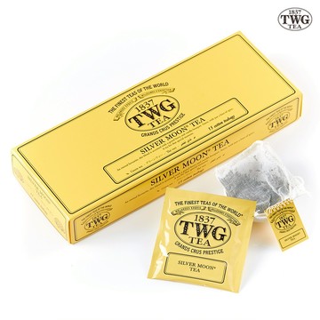 【TWG Tea】手工純棉茶包 銀月綠茶 15包/盒(Silver Moon Tea;綠茶)