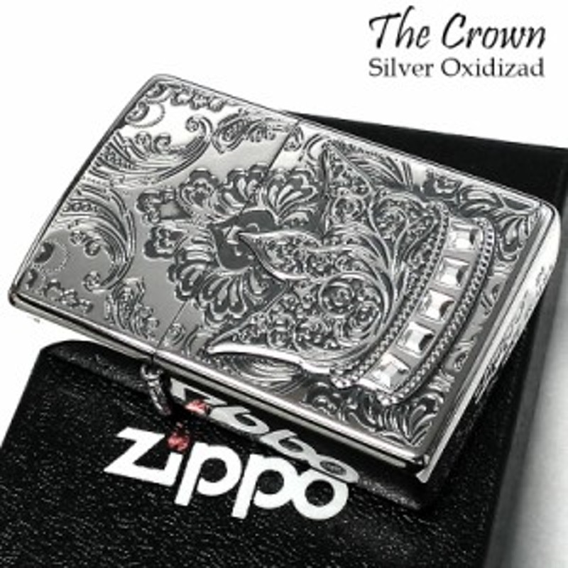 ZIPPO 限定 ジッポ ライター クラウン エッチング彫刻 シリアル