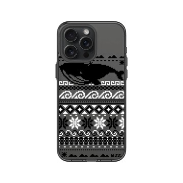 iPhone 15 Pro Max Clear 酷墨灰 - 花生騷 WasangShow - 五原素海洋經典圖騰