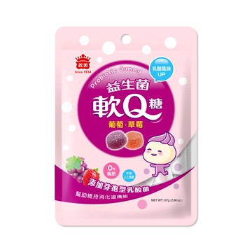 義美益生菌軟Q糖 (綜合) 67g