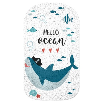 好物良品 卡通系列 浴缸可剪裁防滑絲圈瀝水墊  babyshark  40 x 70cm