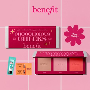 新春桃花妝✨【Benefit】酒釀巧克頰彩盤♡ (腮紅/修容 3色盤)