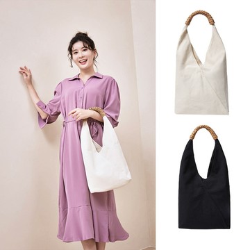 歐美簡約風格純色單肩水桶包(KDB-71)