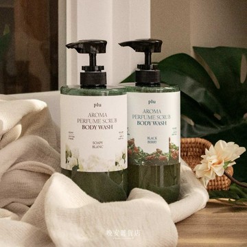 wanan/☾…韓國pluの現貨 芳療去角質沐浴乳 大容量1000ml 磨砂沐浴乳 保濕補水