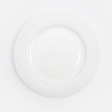 克萊歐強化瓷平盤26.6cm 枝線白