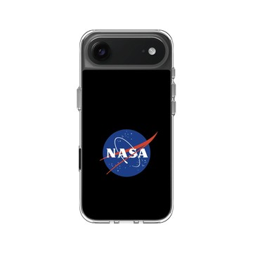 iPhone Air Clear Case（相機按鈕） 透明 - NASA - Meatball (Black)