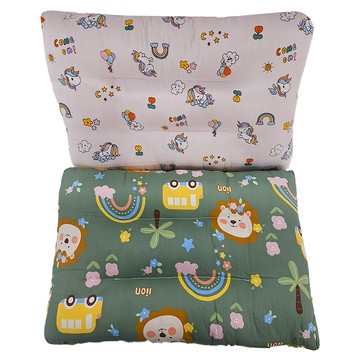 100%純棉可水洗兒童枕頭 荳荳枕 Set 2  48 x 28 cm  彩虹飛馬 + 獅子咘咘車  1組